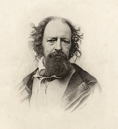 Portrait of Alfred, Lord Tennyson by C. Laurie